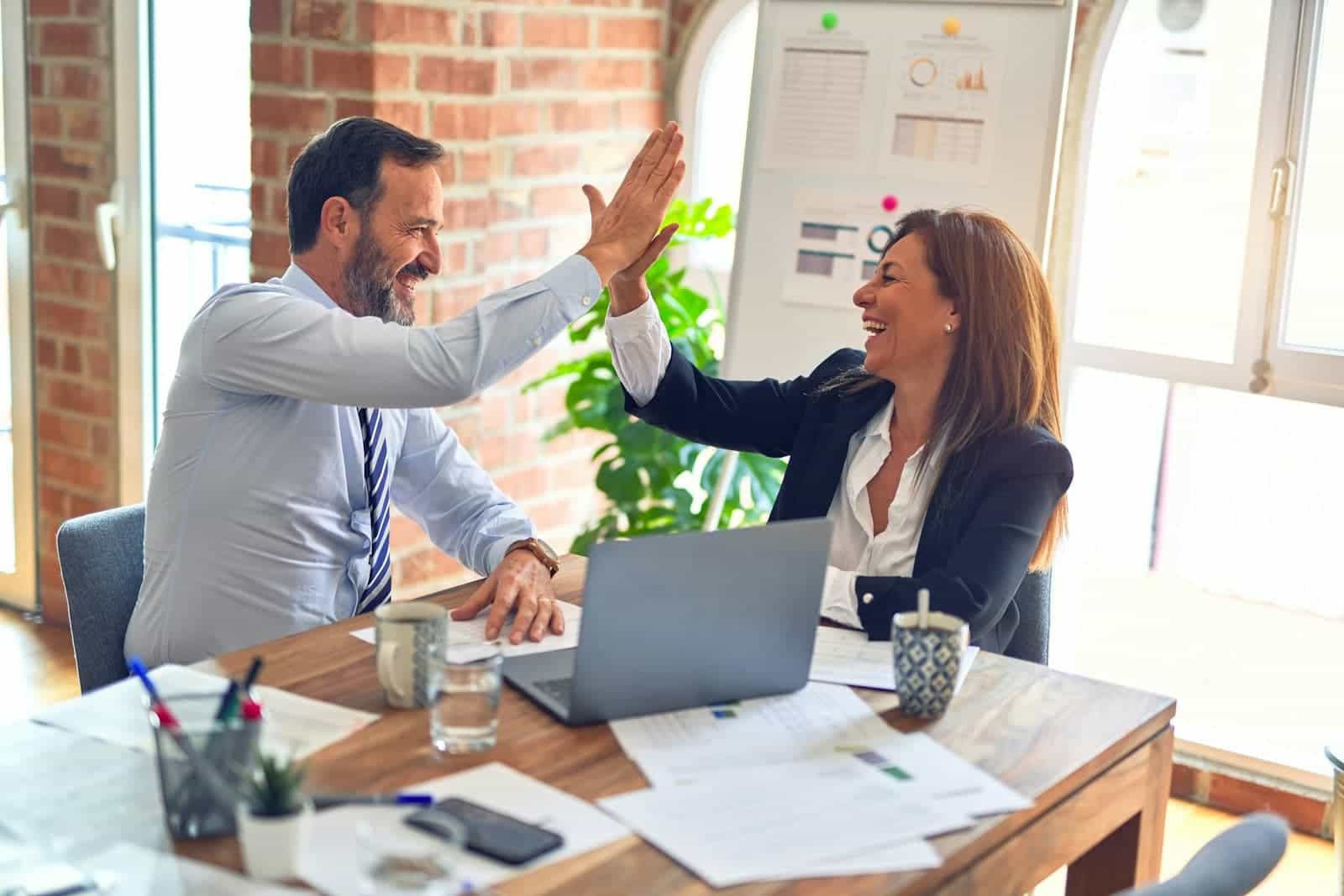 Advisor and client reviewing a financial plan together